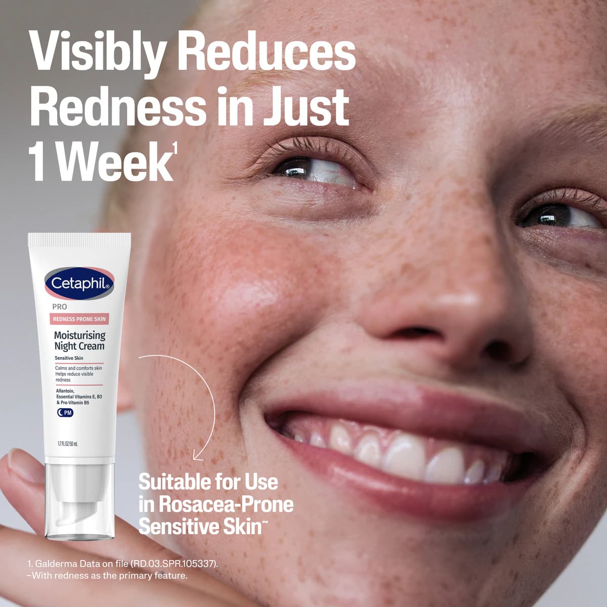 Thumbnail Cetaphil Pro Redness Prone Skin Moisturising Night Cream 50ml