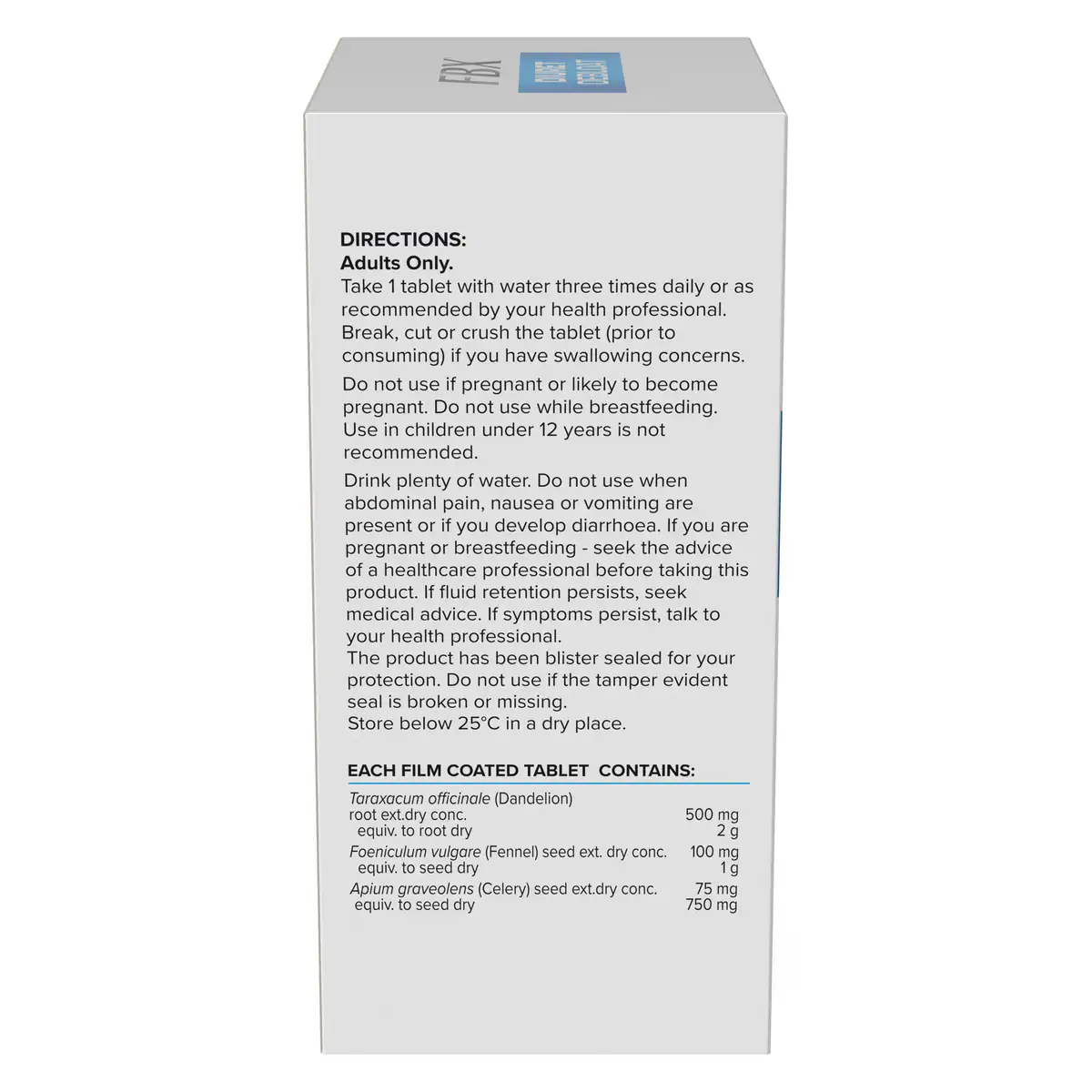 Thumbnail Naturopathica Fbx Diuret Debloat 60 Tablets