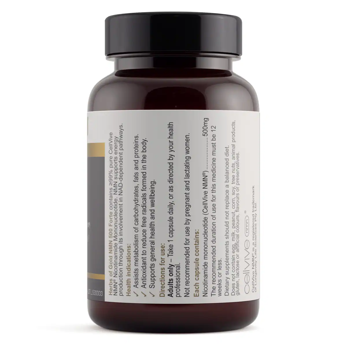 Thumbnail Herbs Of Gold NMN 500 Forte 30 Capsules