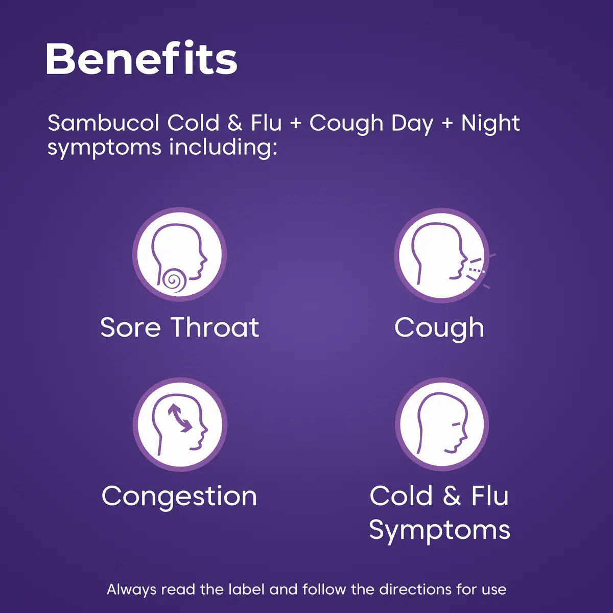 Thumbnail Sambucol Cold & Flu + Cough Day + Night 24 Capsules