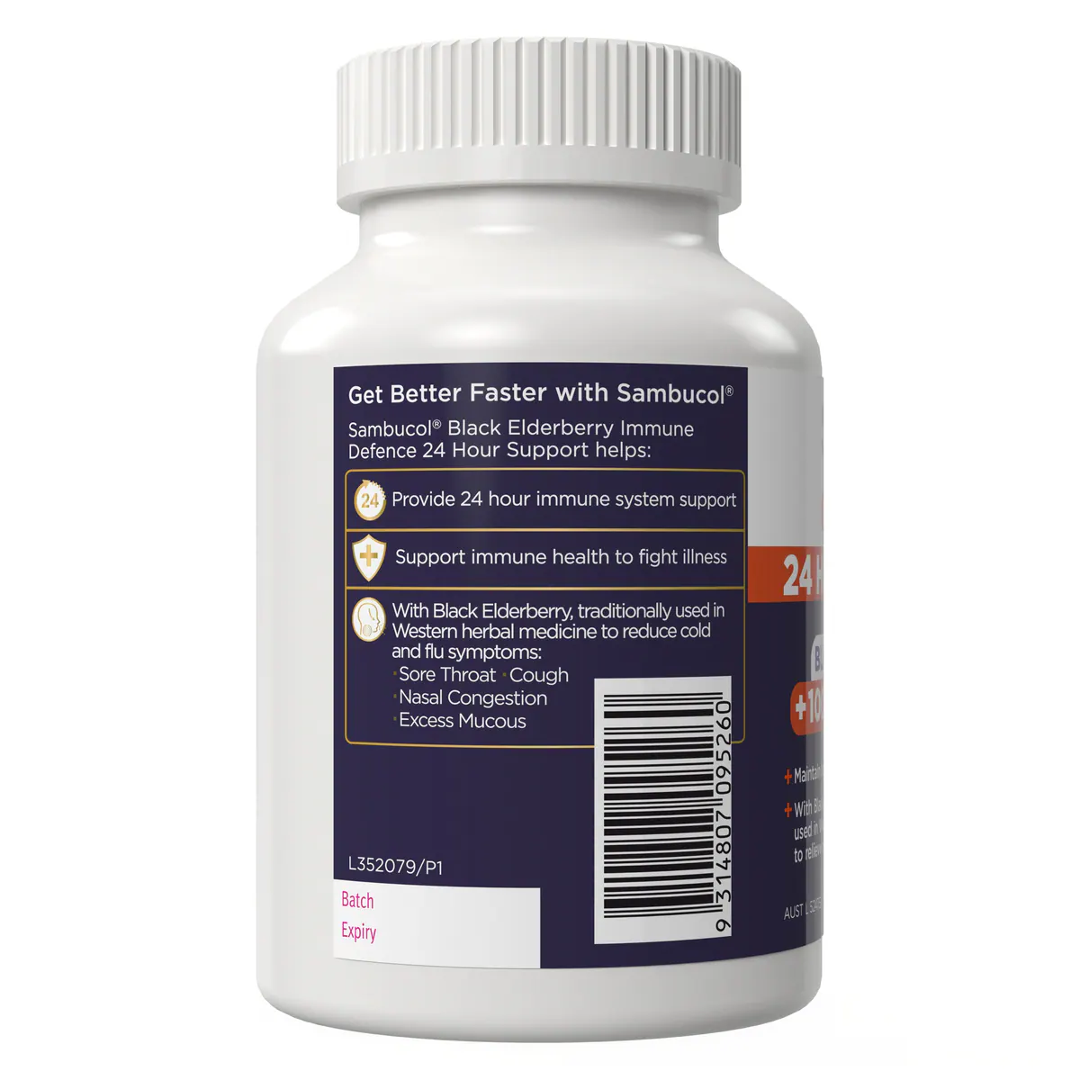 Thumbnail Sambucol 24 Hour Immune Defence 30 Tablets