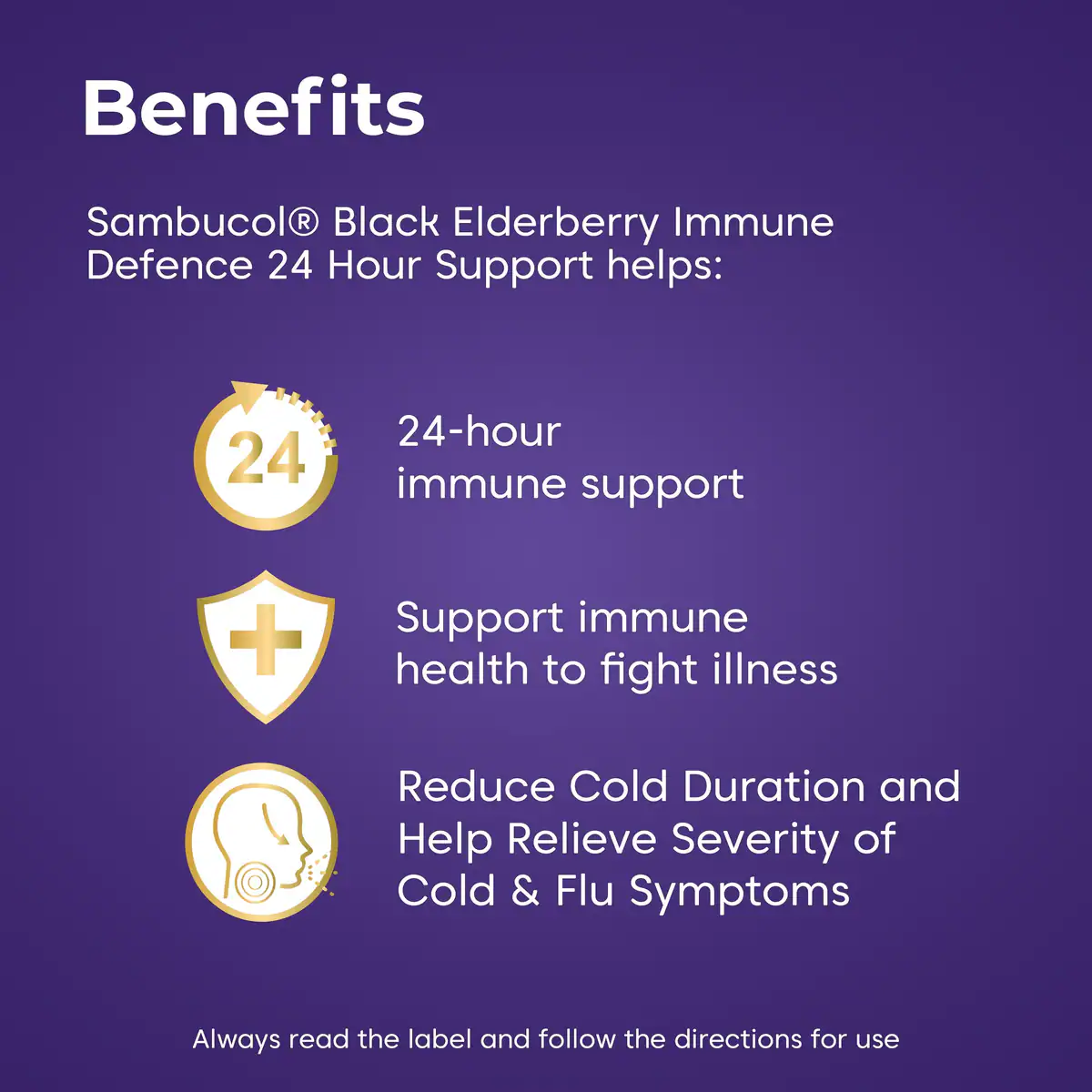 Thumbnail Sambucol 24 Hour Immune Defence 30 Tablets