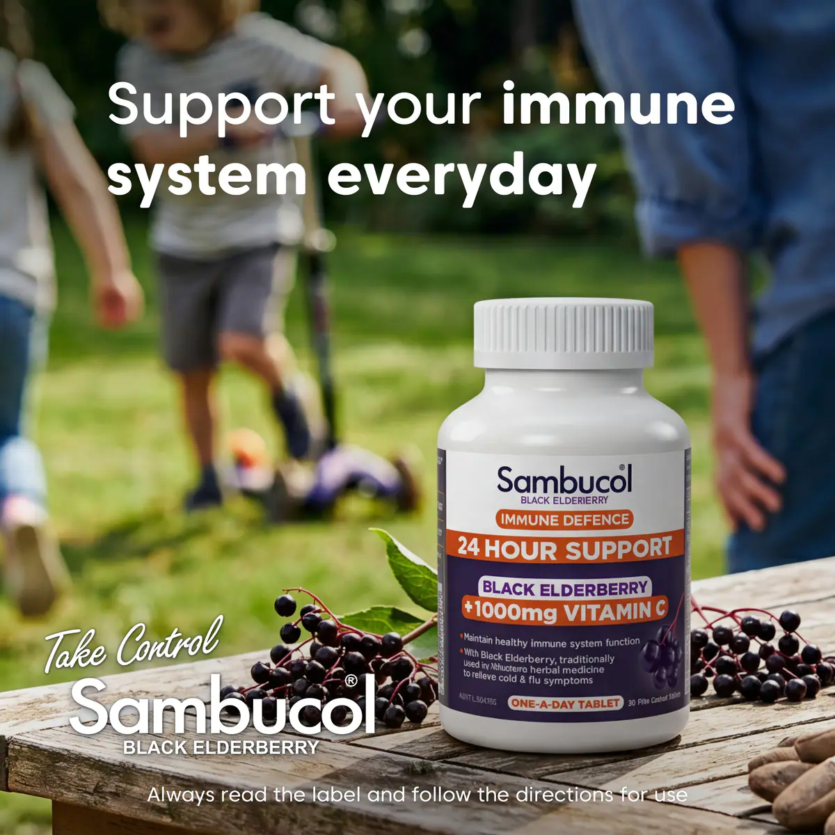 Thumbnail Sambucol 24 Hour Immune Defence 30 Tablets