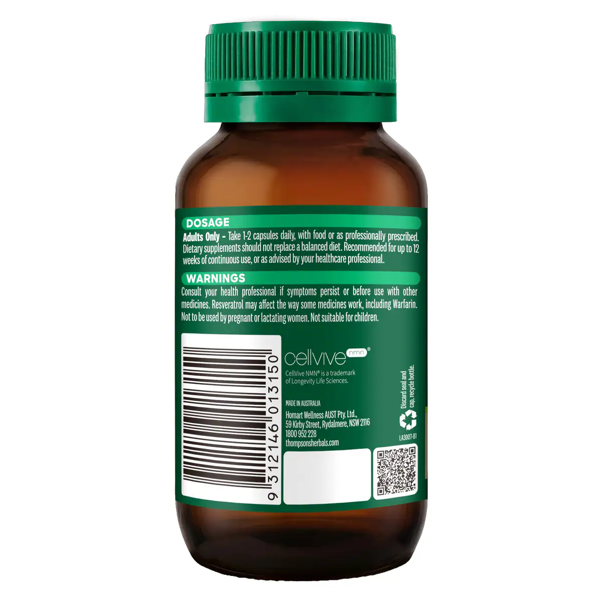 Thumbnail Thompson's NMN + Booster 30 Capsules