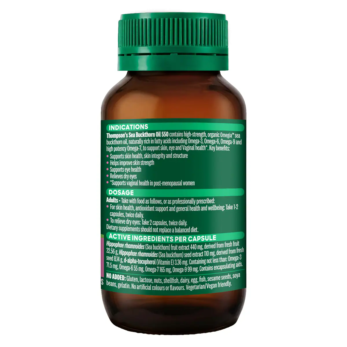 Thumbnail Thompson's Sea Buckthorn Oil 550 - 50 Capsules