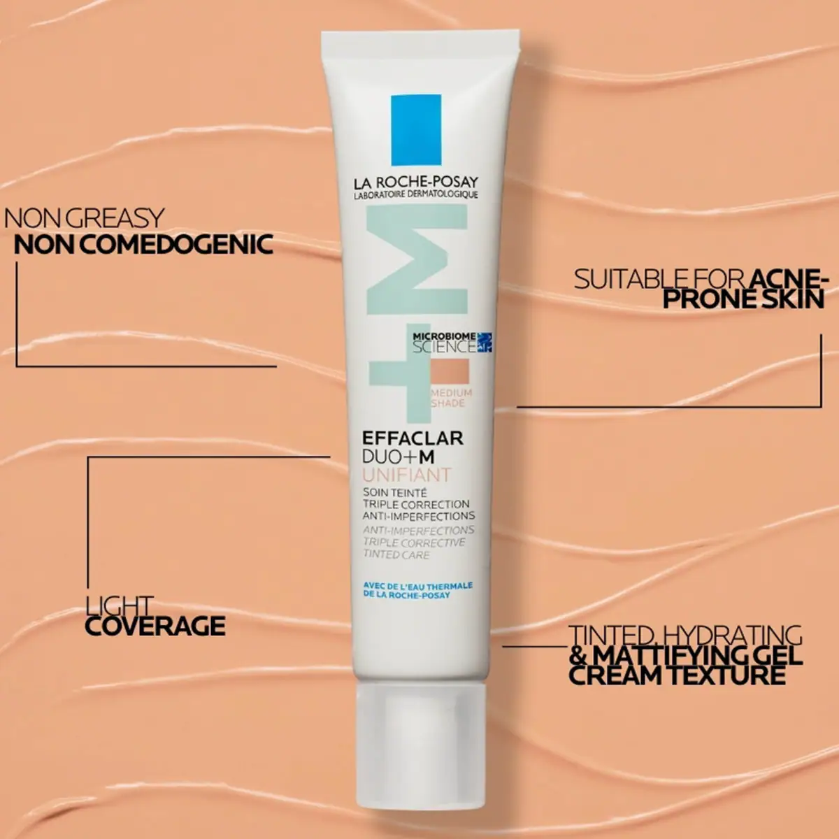 Thumbnail La Roche Posay Effaclar Duo+M Tinted Anti-Acne Moisturiser Medium 40mL