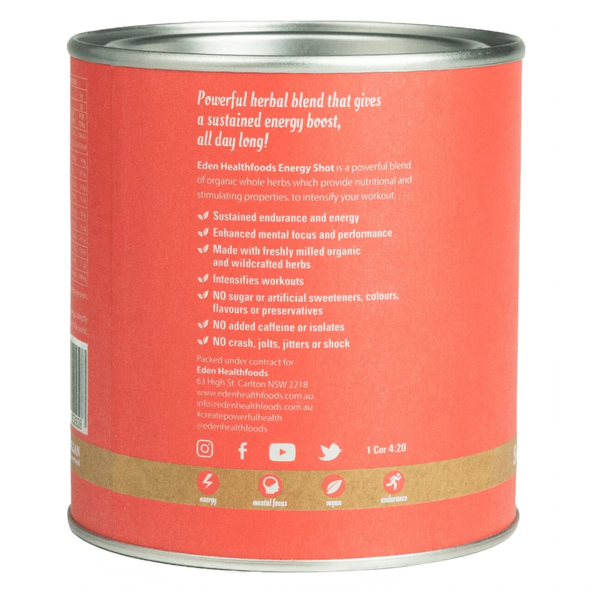 Thumbnail Eden Health Foods Energy Shot Pre-workout 150g