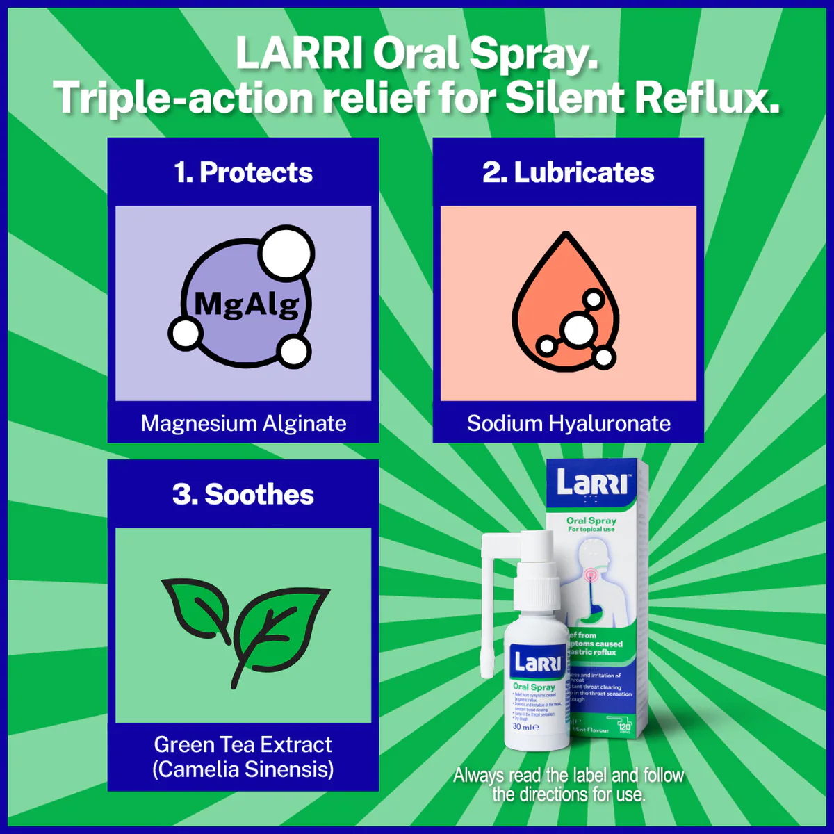 Thumbnail Larri Oral Spray Gastric Reflux 30ml