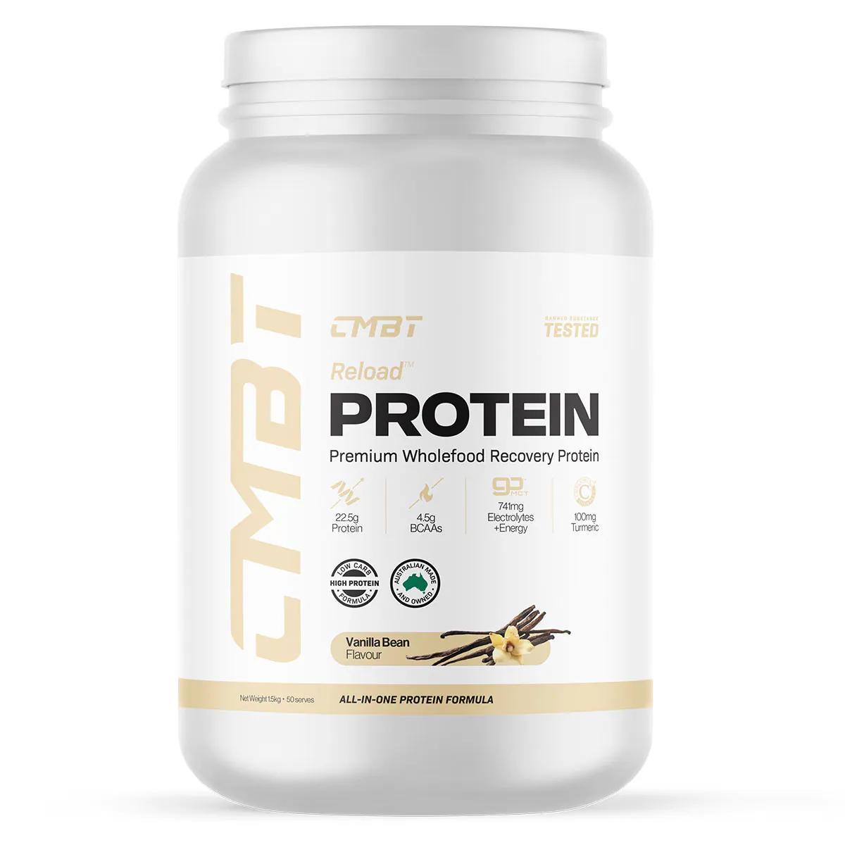 Thumbnail CMBT Reload Protein Powder Vanilla 1.5kg