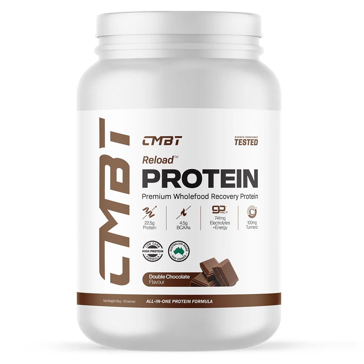 Thumbnail CMBT Reload Protein Powder Chocolate 1.5kg