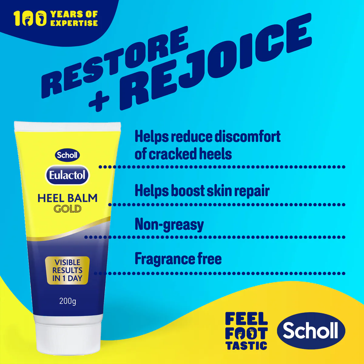 Thumbnail Scholl Eulactol Heel Balm Gold 200ml