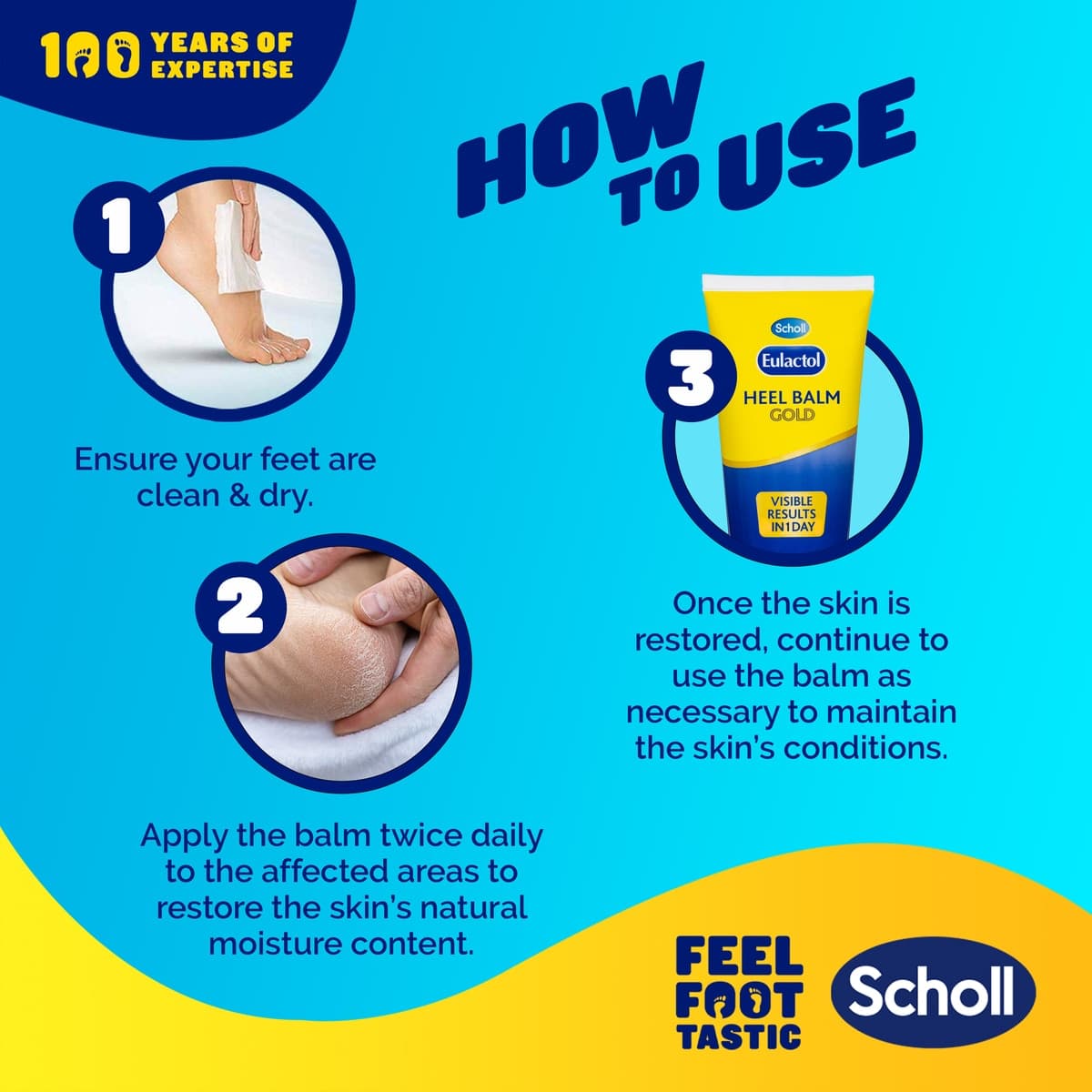 Thumbnail Scholl Eulactol Heel Balm Gold 200ml