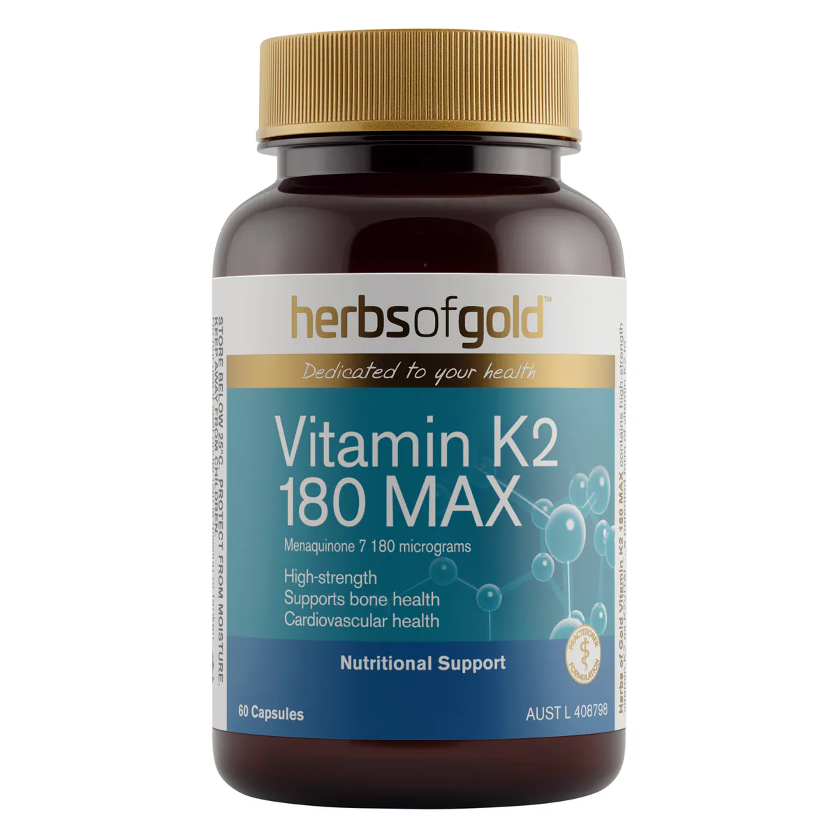 Thumbnail Herbs Of Gold Vitamin K2 180 Max 60 Capsules