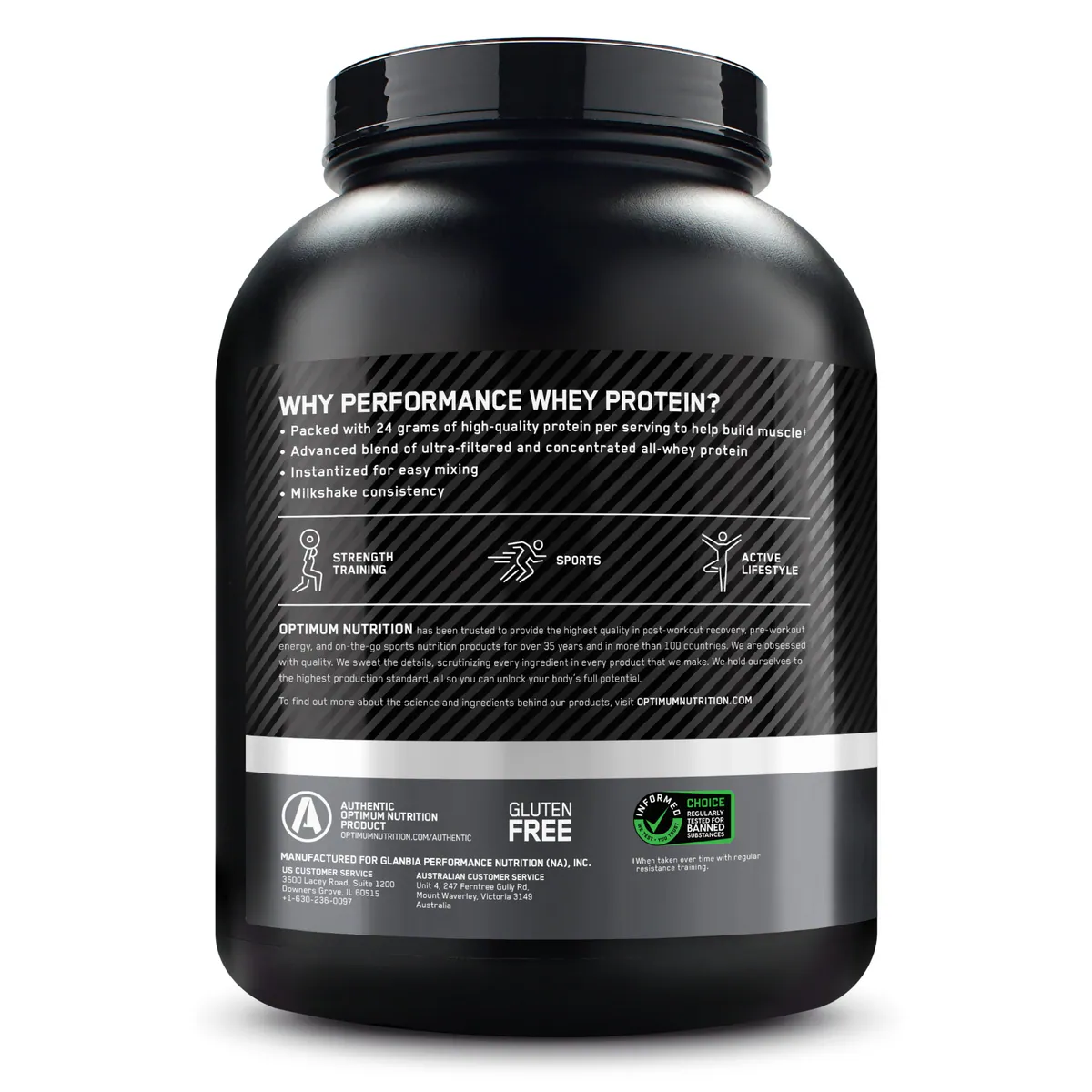 Thumbnail Optimum Nutrition Performance Whey Protein Vanilla 1.6kg