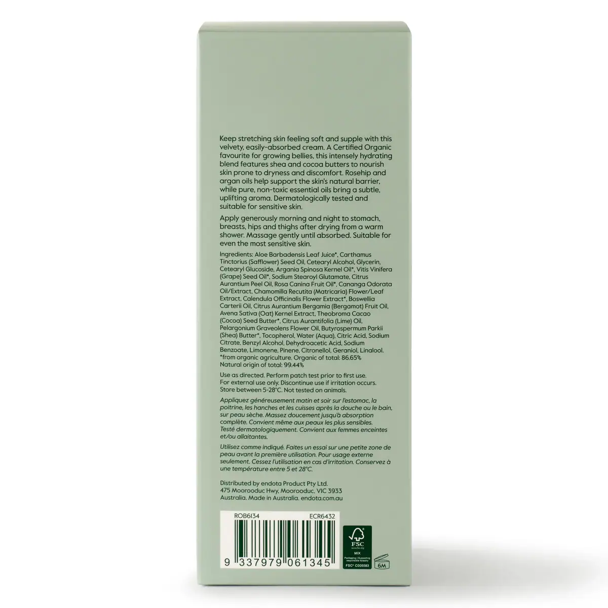 Thumbnail Endota Organics Moisture Rich Belly Butter 170mL