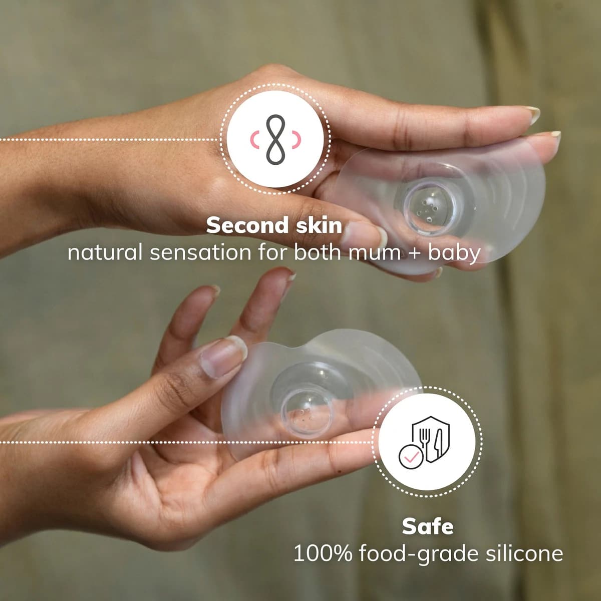 Thumbnail New Beginnings Maternity Silicone Nipple Shields 1 Pair