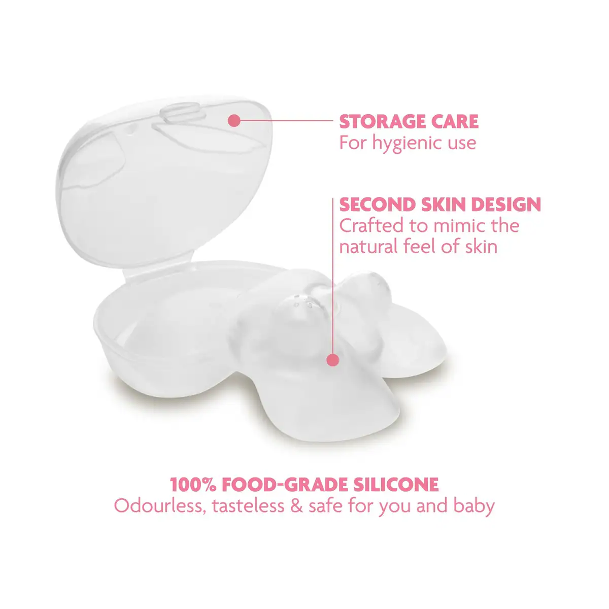Thumbnail New Beginnings Maternity Silicone Nipple Shields 1 Pair