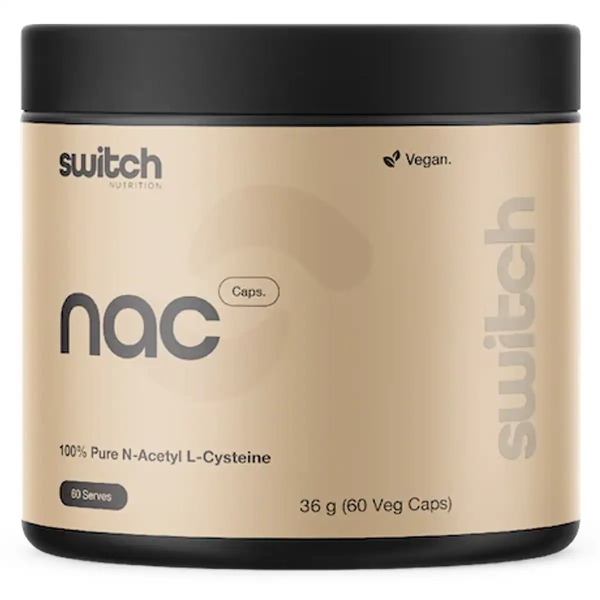 Thumbnail Switch Nutrition NAC 100% N-Acetyl L-Cysteine 60 Capsules