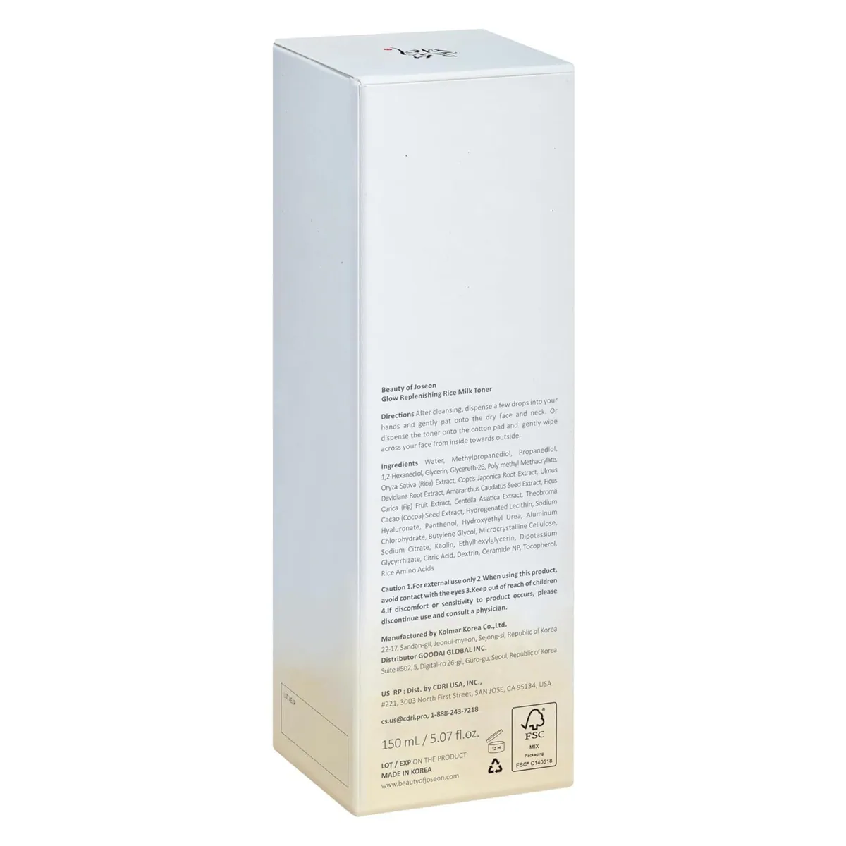 Thumbnail Beauty Of Joseon Glow Replenishing Rice Milk Toner 150ml
