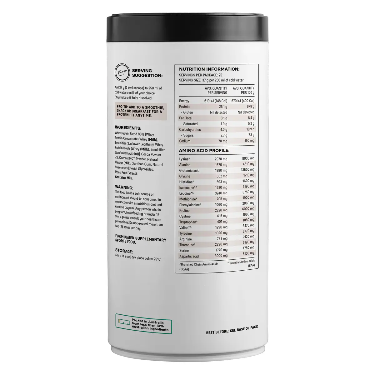 Thumbnail Alphafit Fuelled Whey Protein Powder Chocolate Milkshake 925g