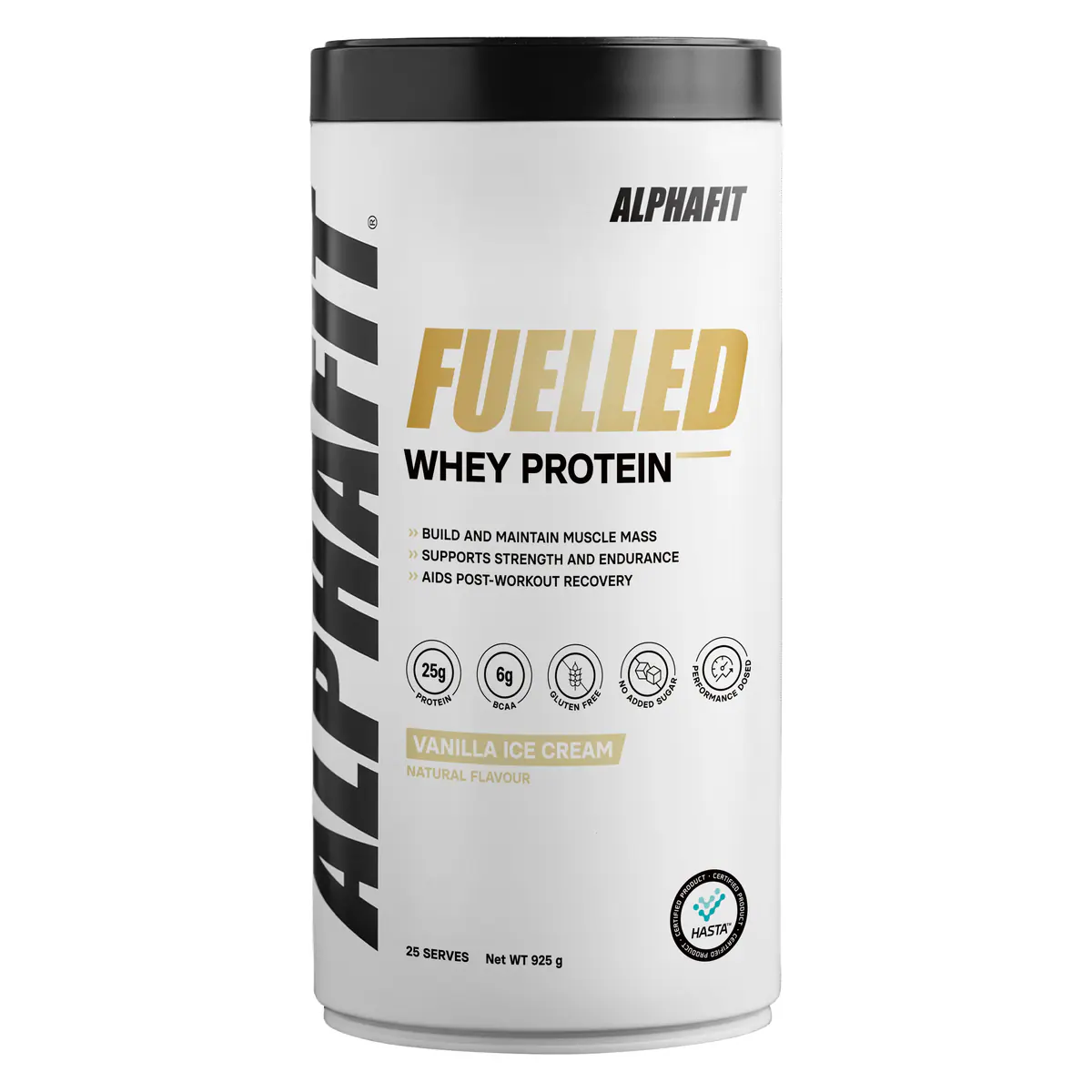 Thumbnail Alphafit Fuelled Whey Protein Powder Vanilla Ice Cream 925g
