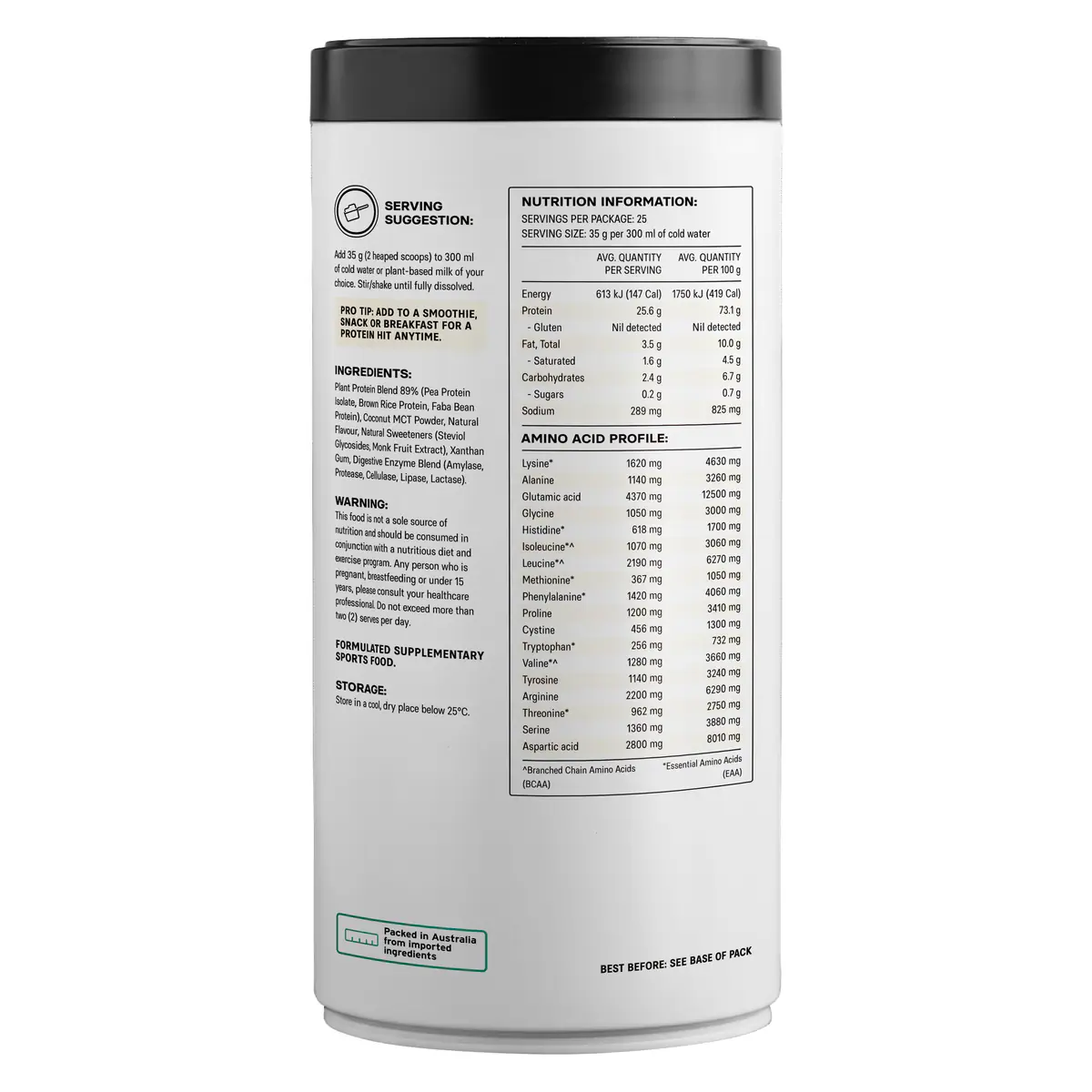 Thumbnail Alphafit Fuelled Plant Protein Powder Vanilla 875g