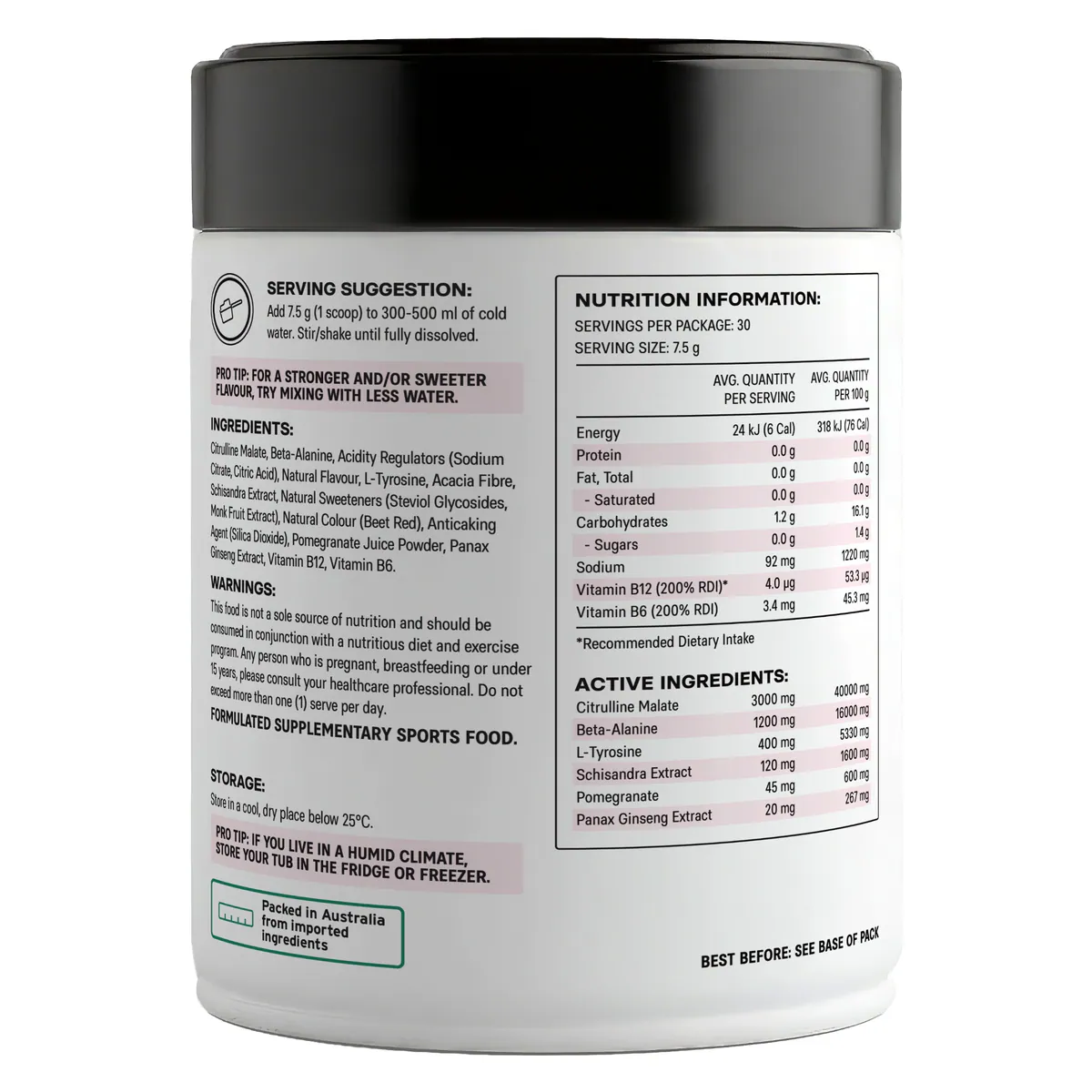 Thumbnail Alphafit Charged Pre-workout Stim Free 225g