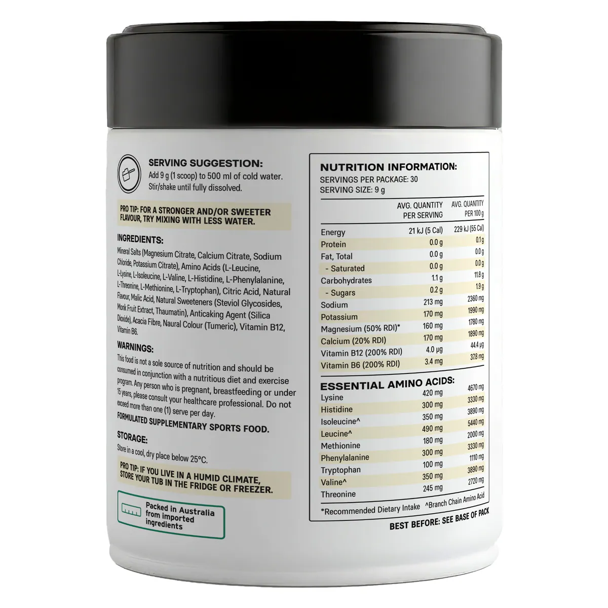 Thumbnail Alphafit Primed EAA Hydration Lemon Lime 270g