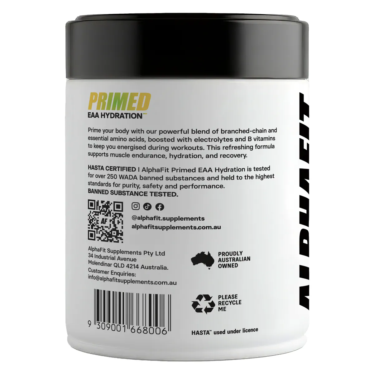 Thumbnail Alphafit Primed EAA Hydration Lemon Lime 270g
