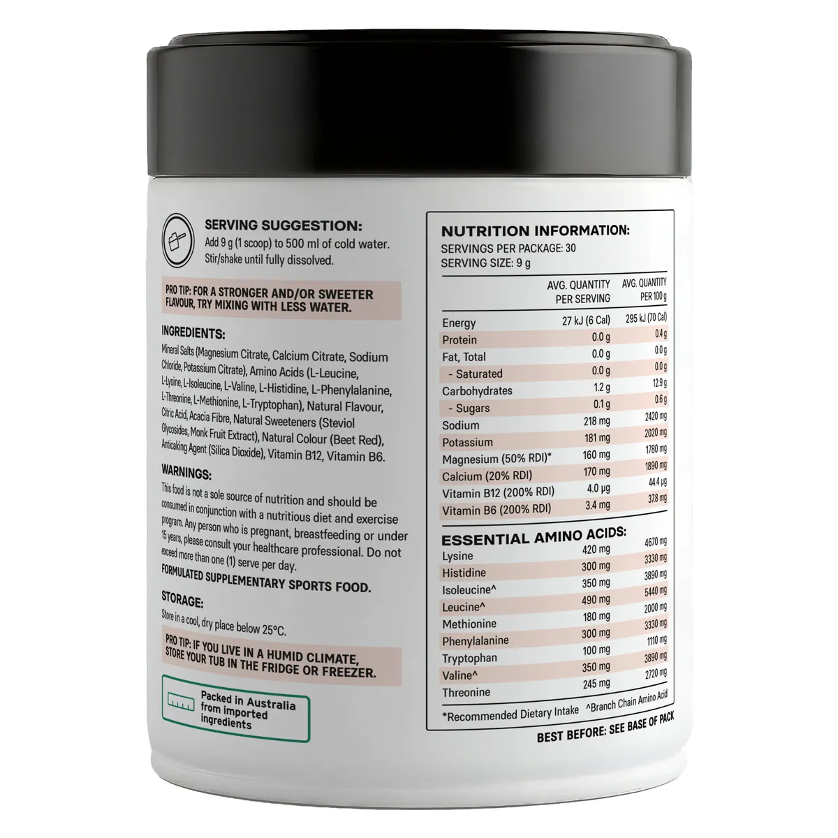 Thumbnail Alphafit Primed EAA Hydration Raspberry 270g
