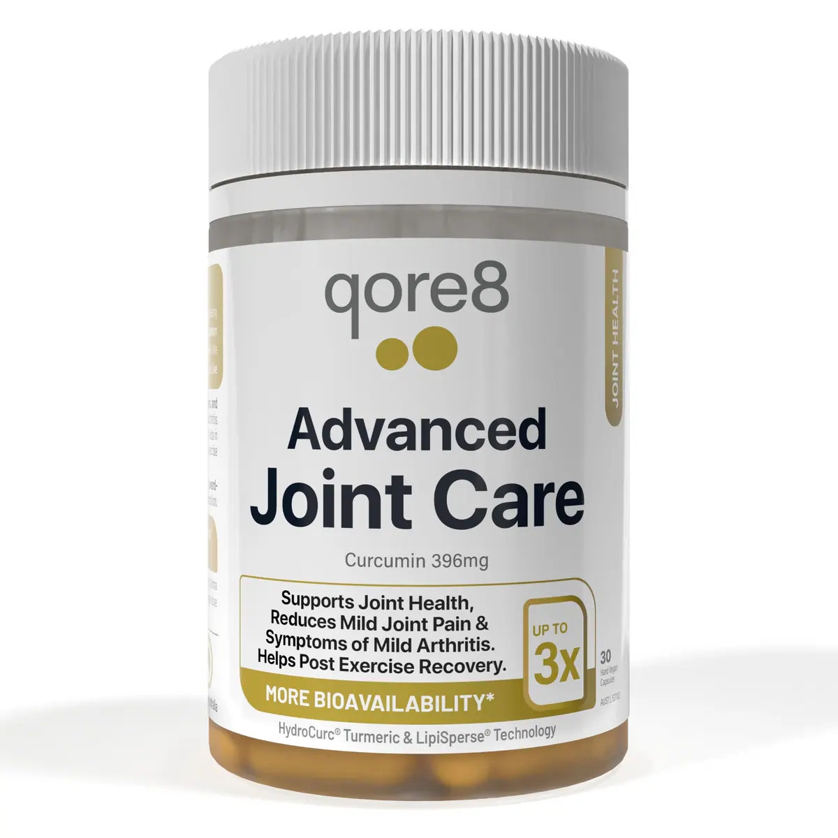Thumbnail Qore8 Advanced Joint Care Curcumin 396mg 30 Vegan Capsules