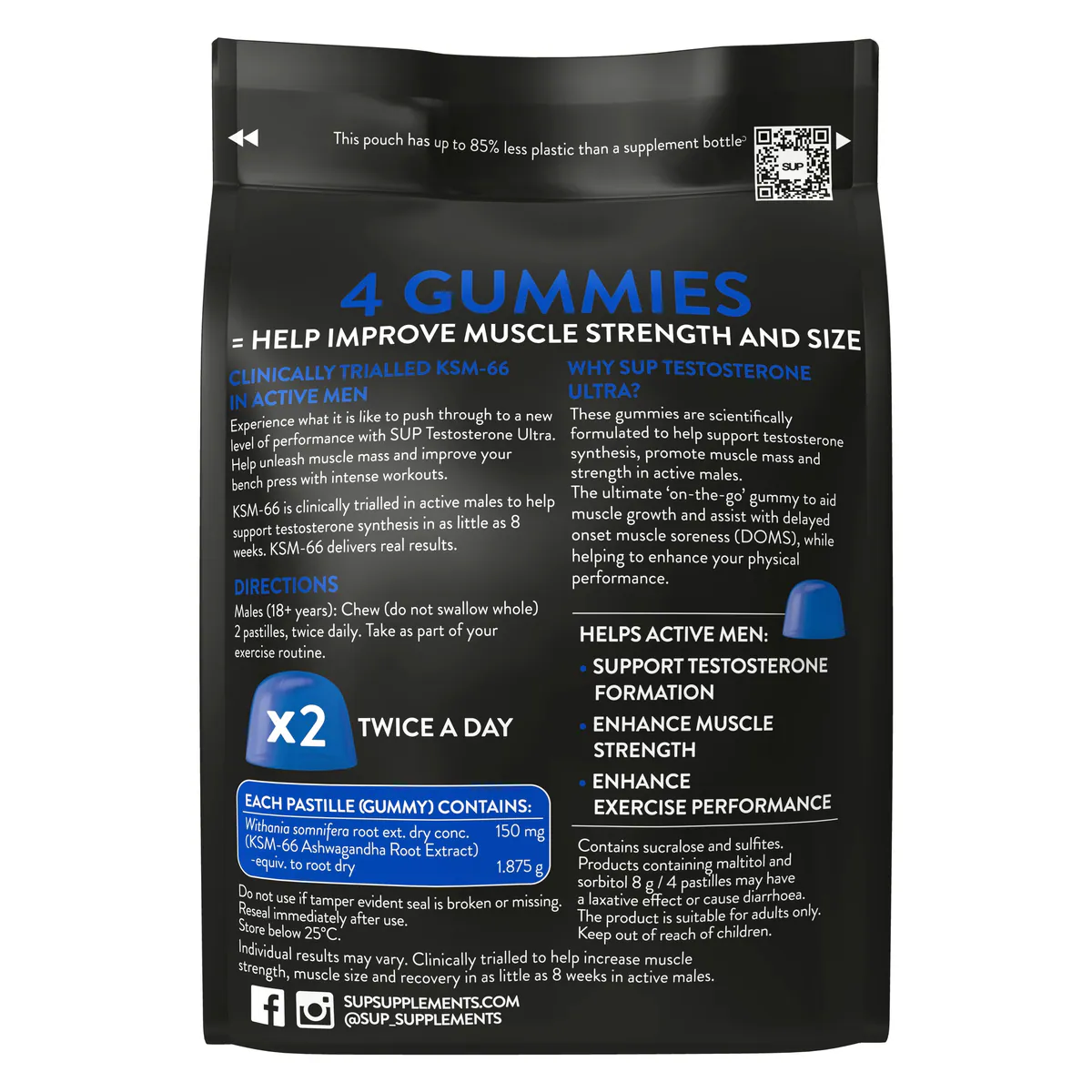 Thumbnail SUP Testosterone Ultra- Gummies 40 Pack