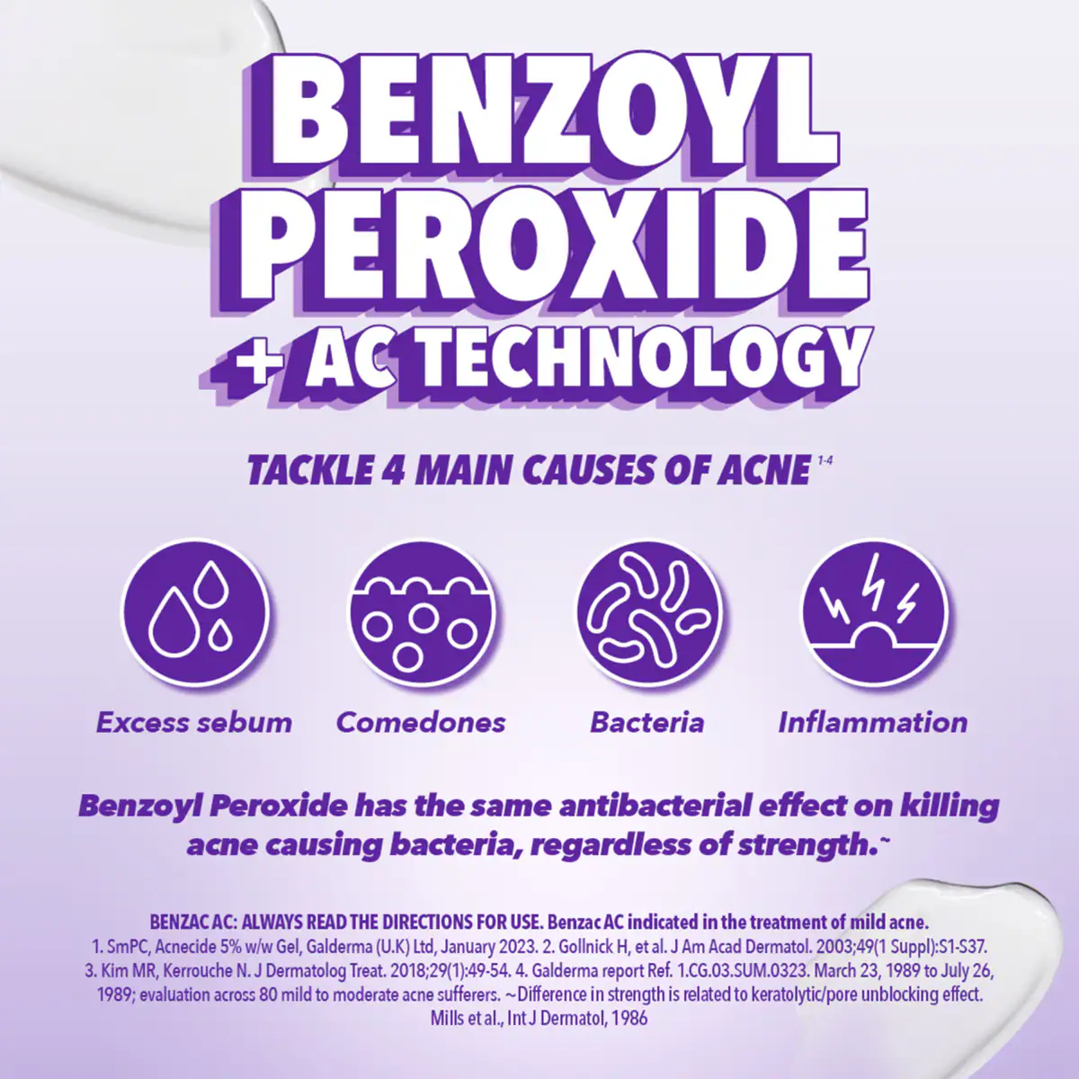 Thumbnail Benzac AC Moderate Strength 5.0% Acne Gel 60g