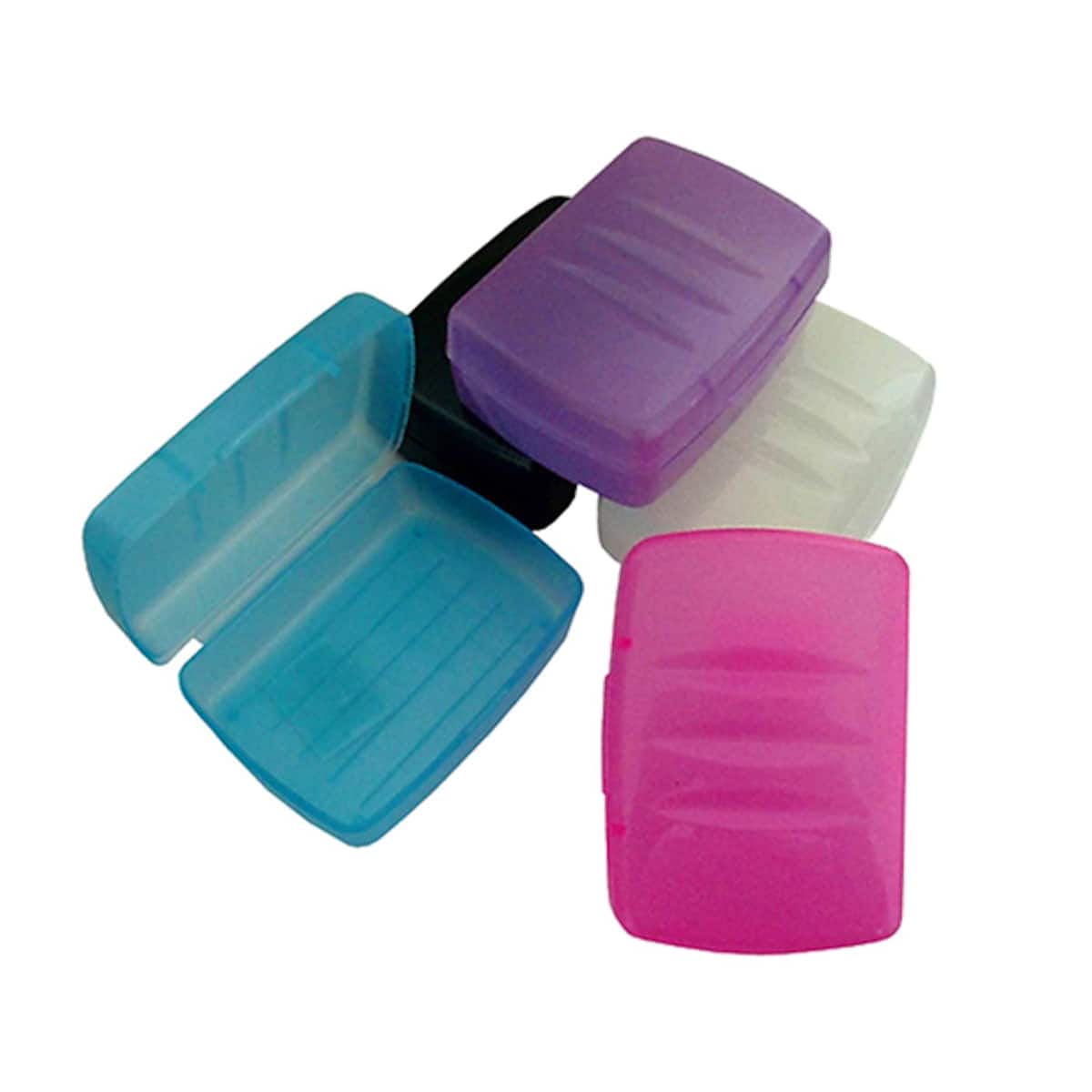 Thumbnail Tender Soap Box with Hinge 1 Pack Assorted Colours