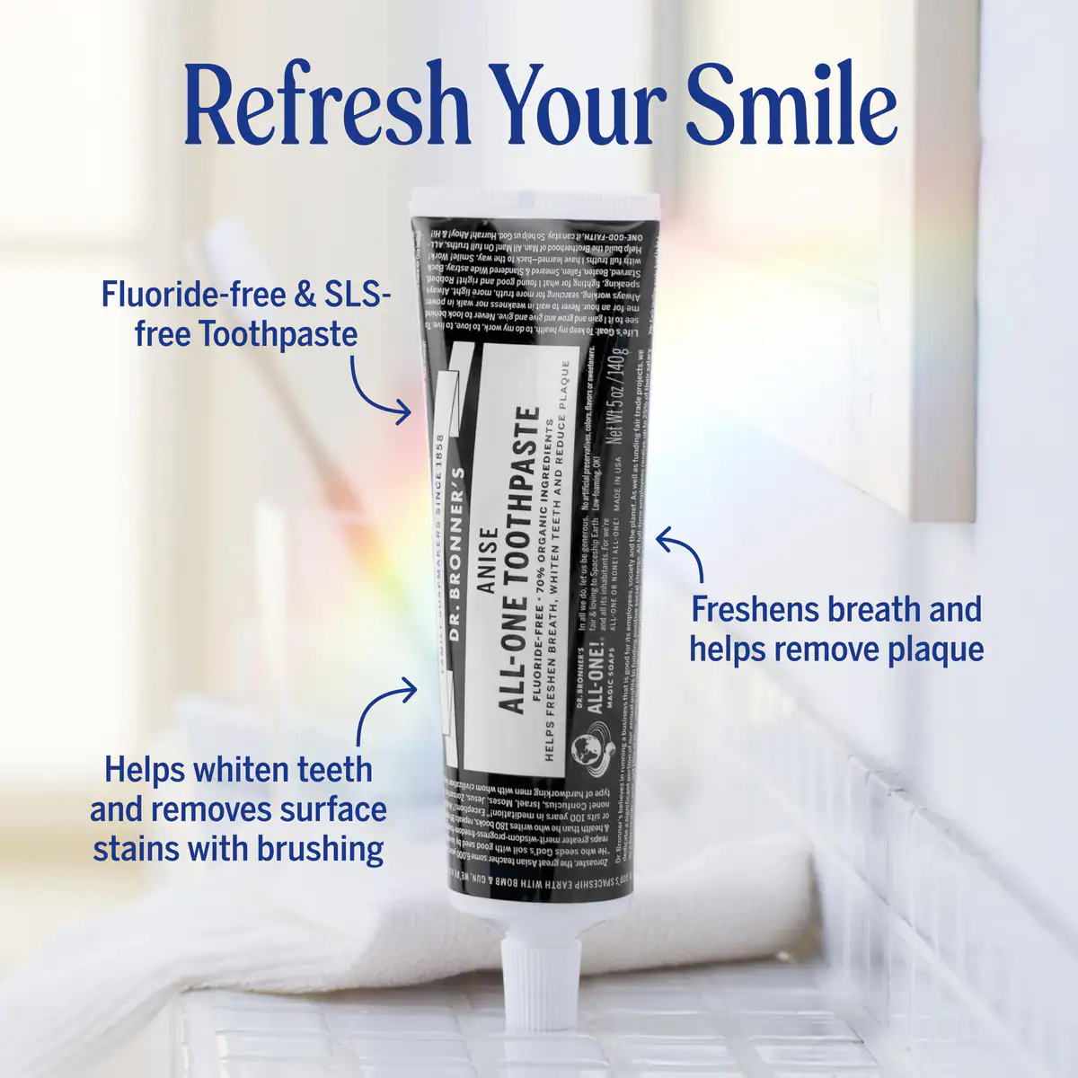 Thumbnail Dr Bronner's Anise All-One Toothpaste 140g