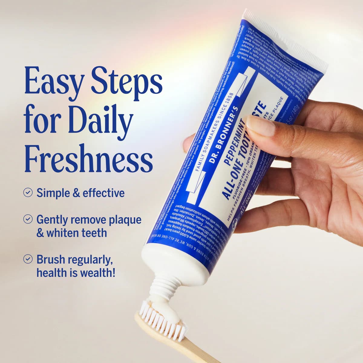 Thumbnail Dr Bronner's Peppermint All-One Toothpaste 140g