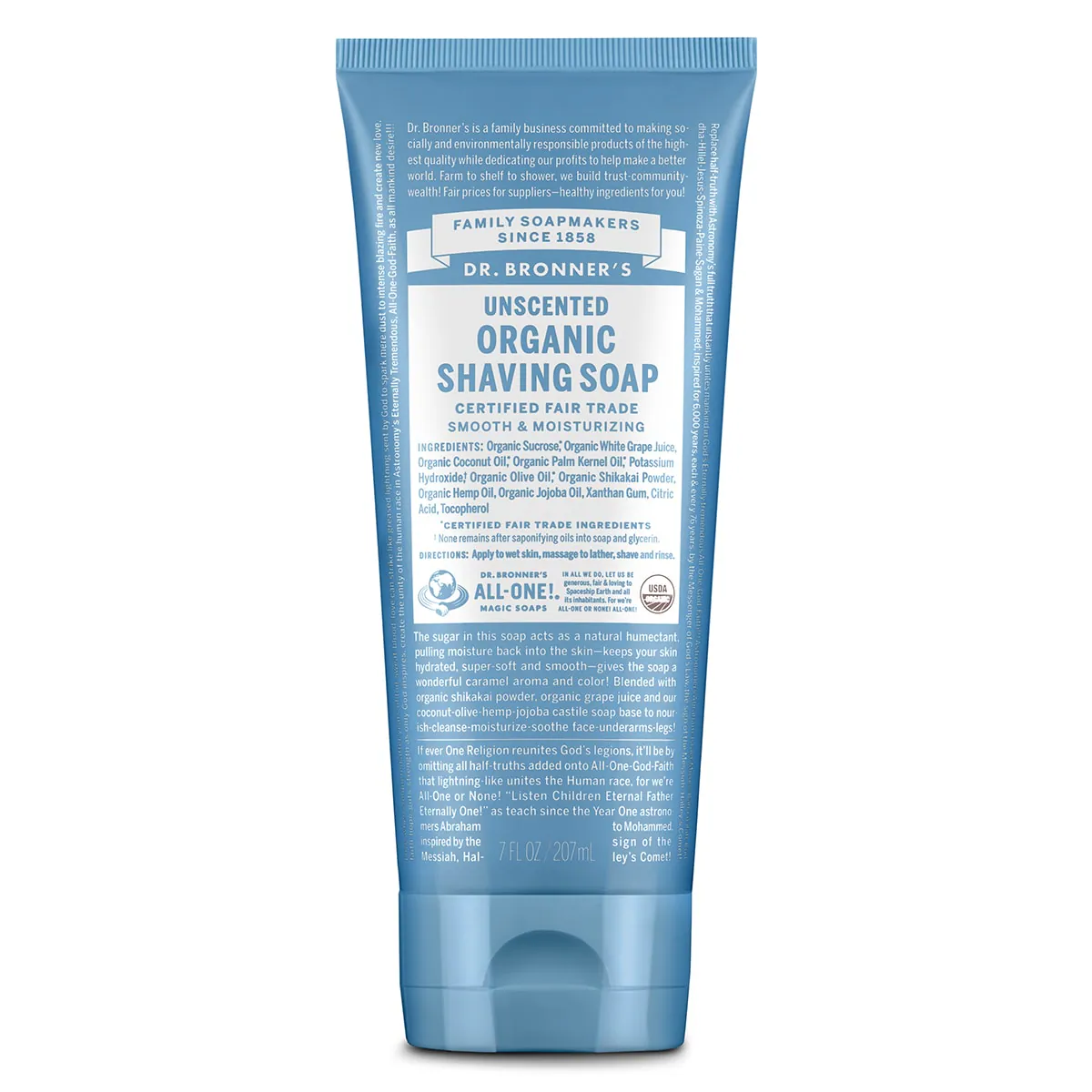 Thumbnail Dr Bronner's Organic Shaving Soap Unscented 207ml