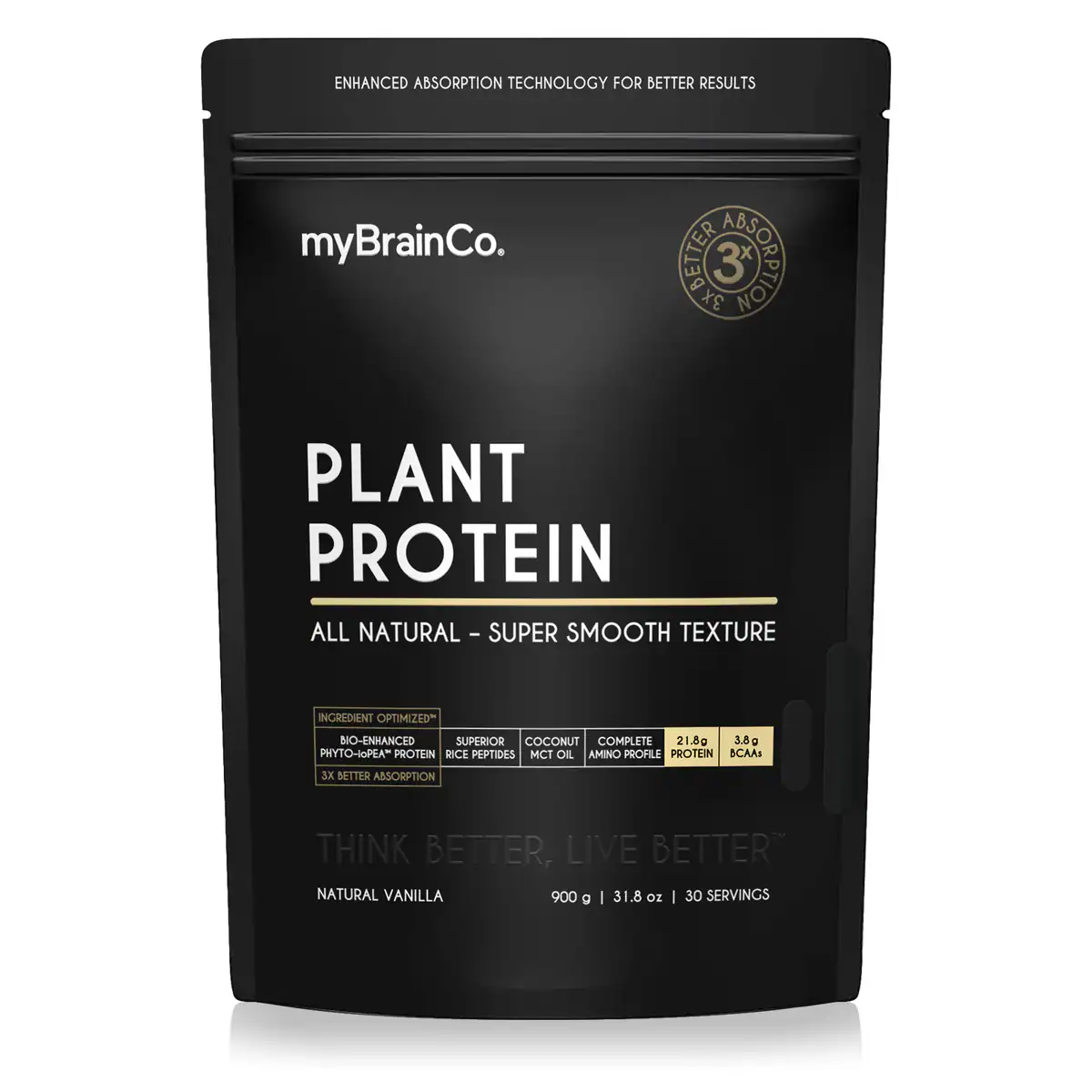Thumbnail Mybrainco Plant Protein Powder Vanilla 900g
