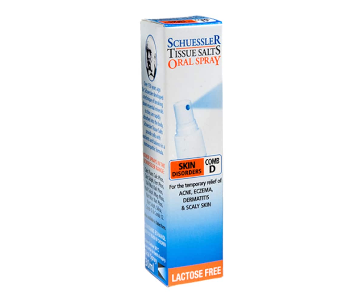 Thumbnail Schuessler Tissue Salts Comb D Skin Disorder Spray 30ml