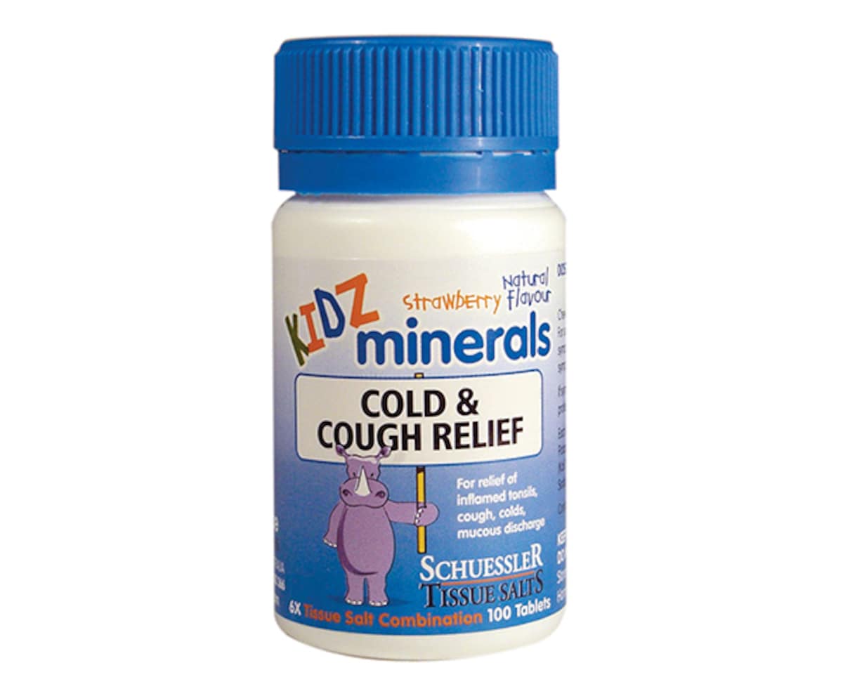 Thumbnail Schuessler Tissue Salts Kidz Minerals Cough & Cold Relief 100 Tablets