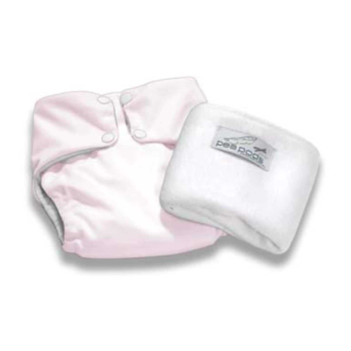 Thumbnail Pea Pods Reusable Nappy One Size Pastel Pink