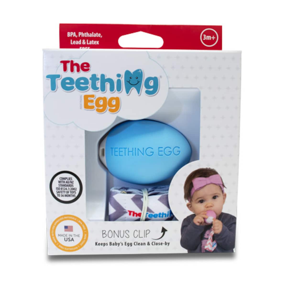 Thumbnail The Teething Egg Blue with Bonus Clip
