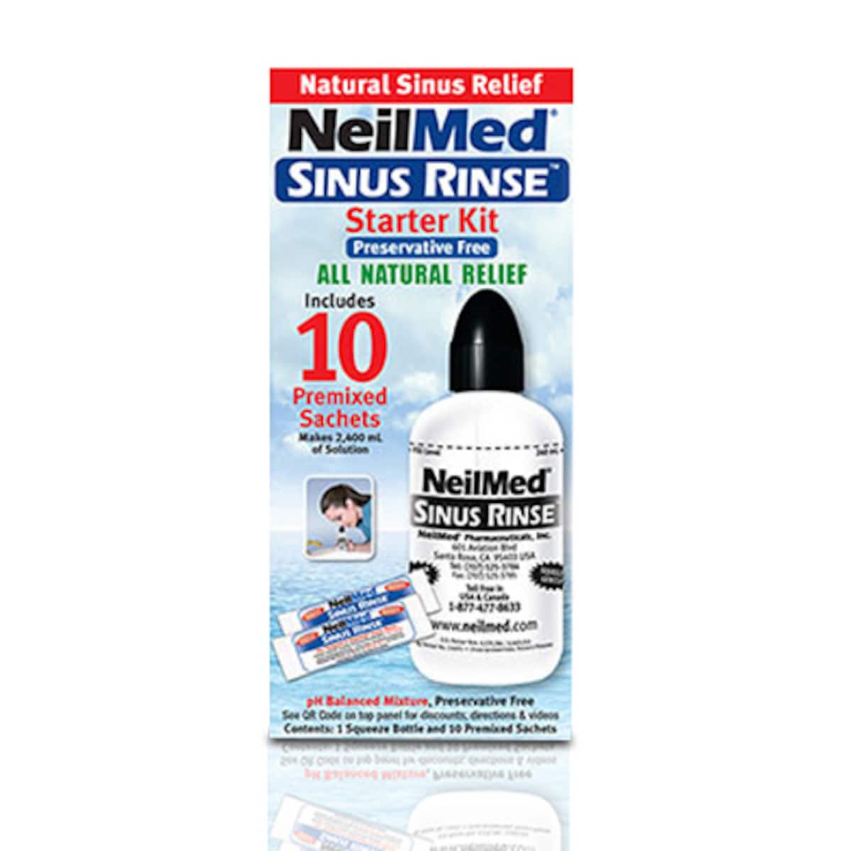 Thumbnail NeilMed Sinus Rinse Starter Kit with 10 Premixed Sachets