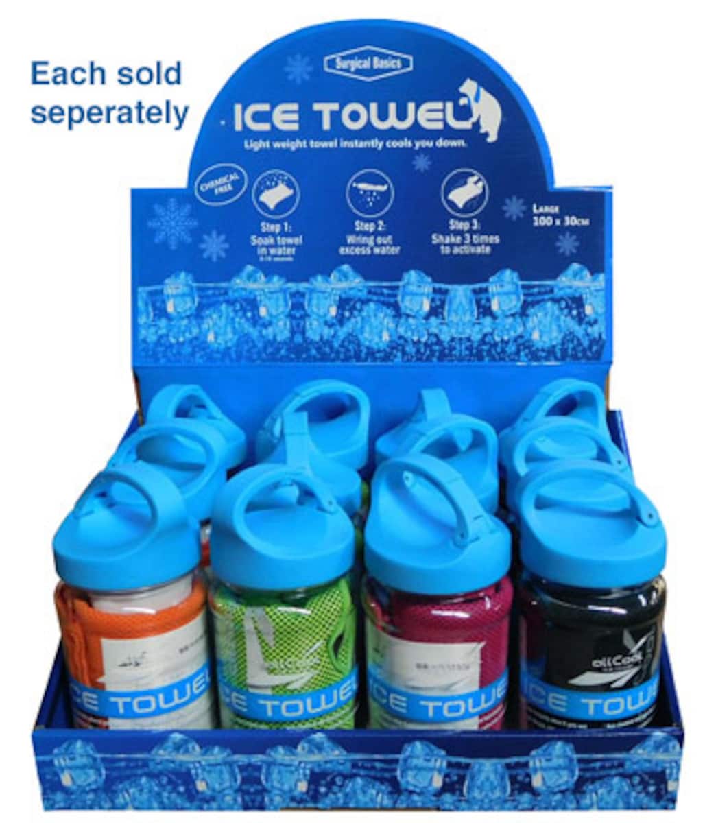 Thumbnail Surgical Basics Ice Cooling Towel Large 100cm x 30cm Assorted Colours