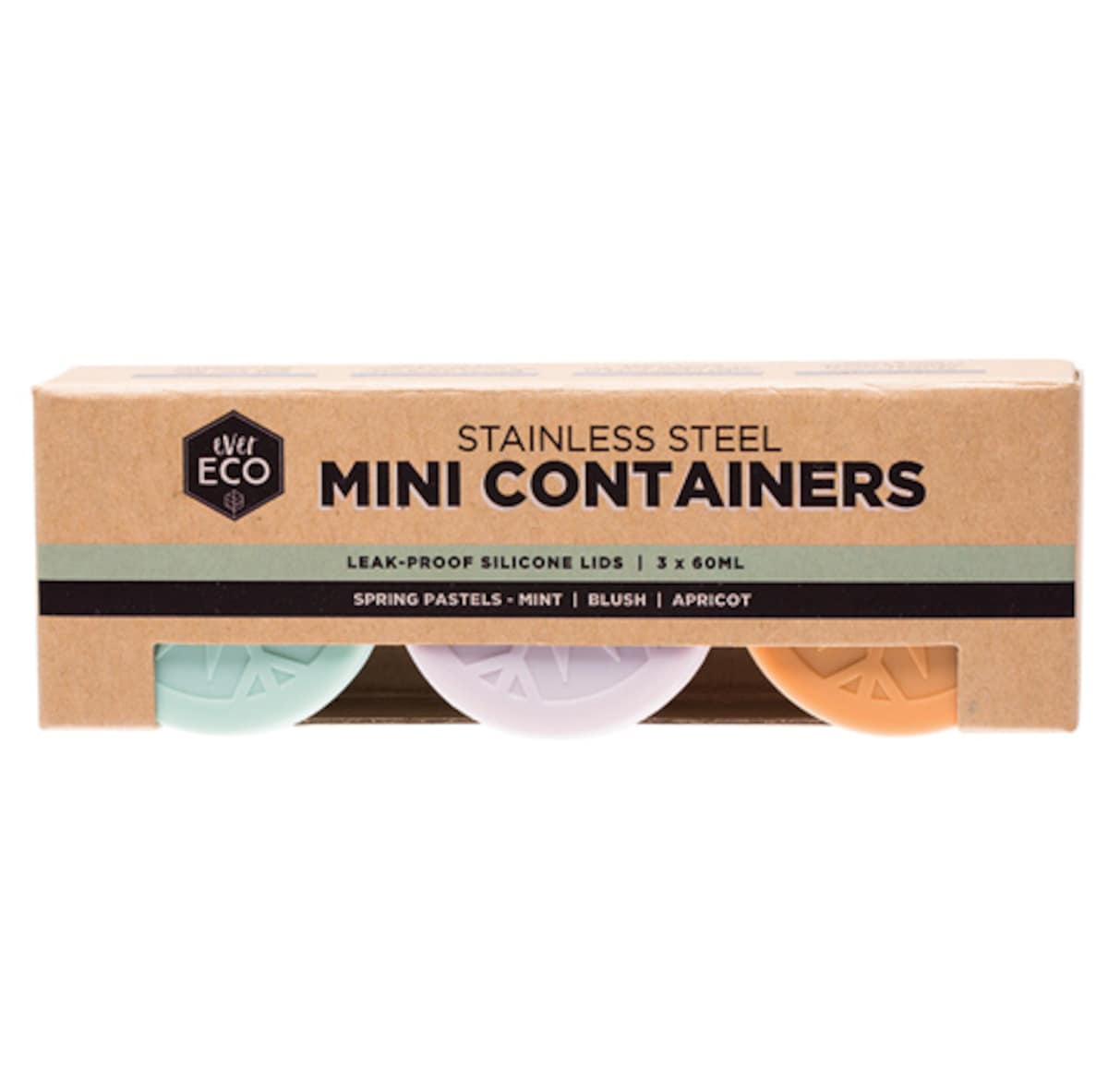 Thumbnail Ever Eco Stainless Steel Mini Containers 3 Pack