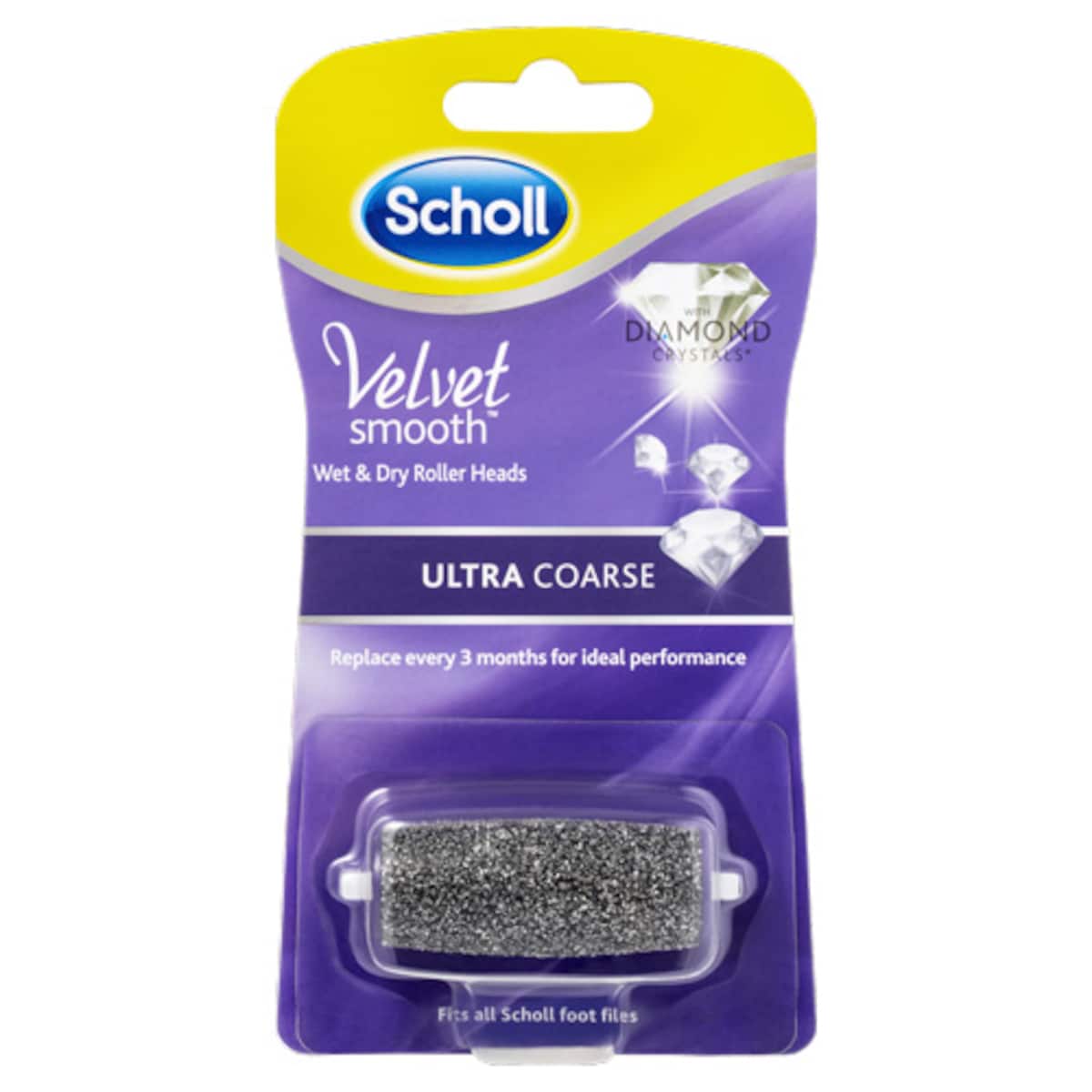 Thumbnail Scholl Velvet Smooth Wet and Dry Roller Head Ultra Coarse Refill 1 Pack
