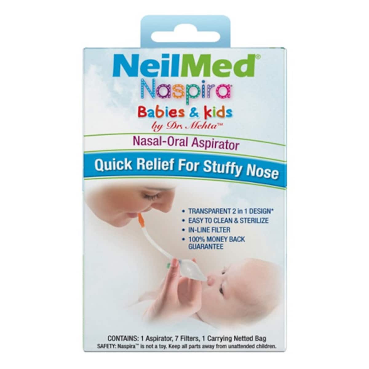 Thumbnail NeilMed Naspira Nasal-Oral Aspirator Kit for Babies 1 Pack
