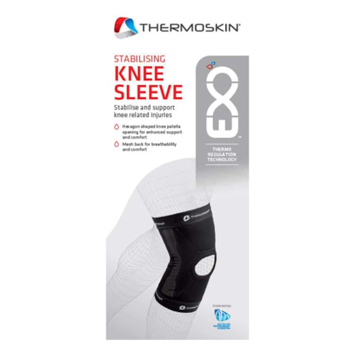 Thumbnail Thermoskin Exo Stabilising Knee Sleeve S