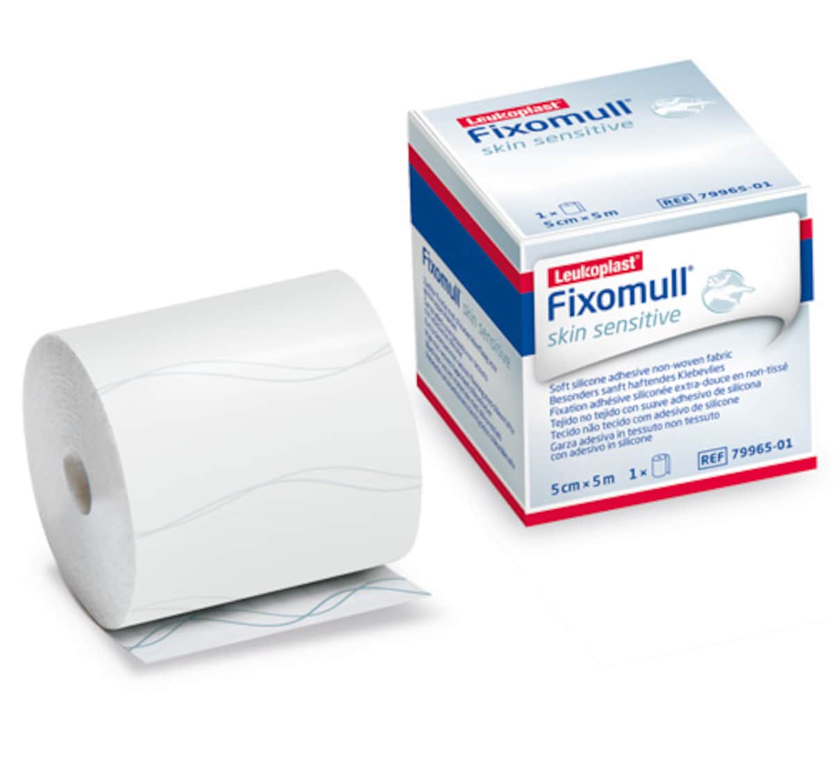 Thumbnail Fixomull Skin Sensitive Silicone Adhesive 5cm x 5m 1 Roll