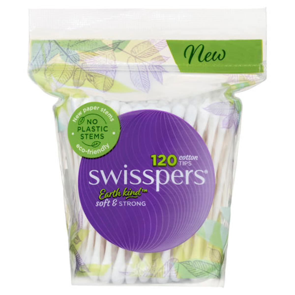 Thumbnail Swisspers Cotton Tips Paper Stems 120 Pack